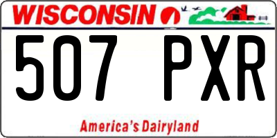 WI license plate 507PXR