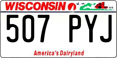 WI license plate 507PYJ