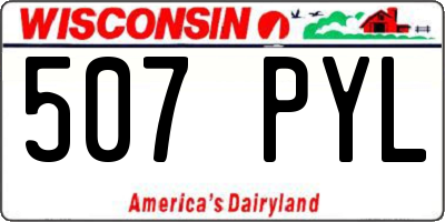 WI license plate 507PYL