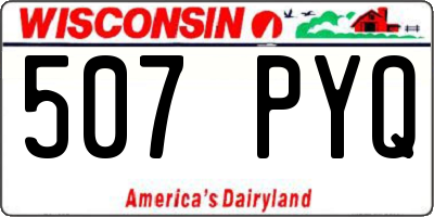 WI license plate 507PYQ