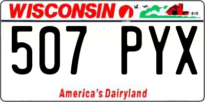 WI license plate 507PYX
