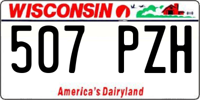WI license plate 507PZH