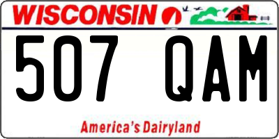 WI license plate 507QAM