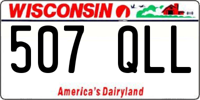 WI license plate 507QLL