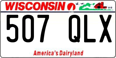 WI license plate 507QLX