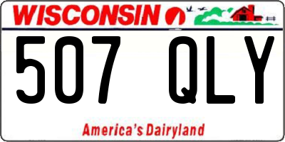 WI license plate 507QLY