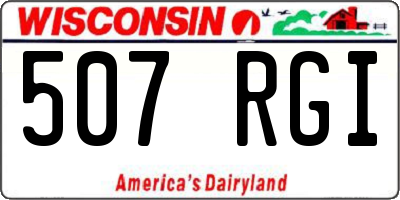WI license plate 507RGI