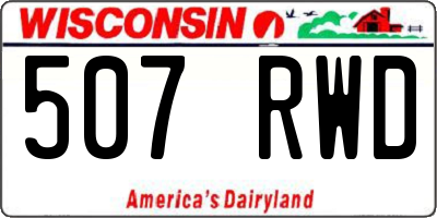 WI license plate 507RWD