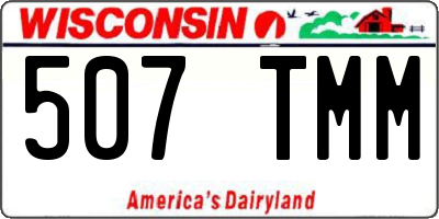 WI license plate 507TMM