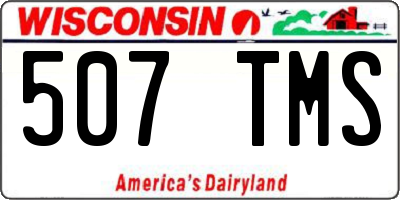 WI license plate 507TMS
