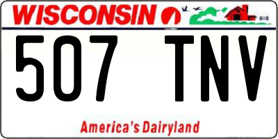 WI license plate 507TNV