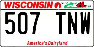 WI license plate 507TNW