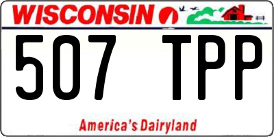 WI license plate 507TPP