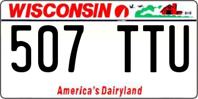 WI license plate 507TTU