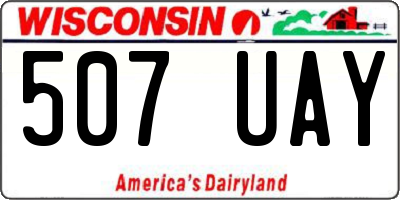 WI license plate 507UAY