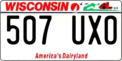 WI license plate 507UXO