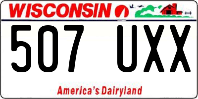 WI license plate 507UXX