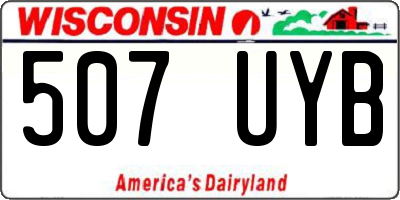 WI license plate 507UYB