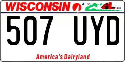 WI license plate 507UYD