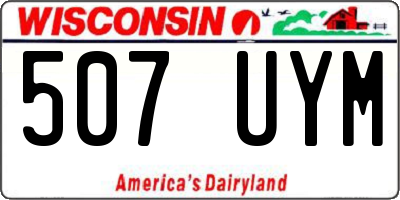 WI license plate 507UYM