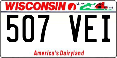 WI license plate 507VEI