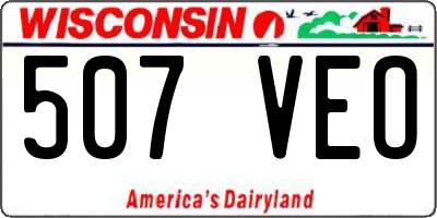 WI license plate 507VEO
