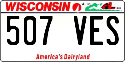 WI license plate 507VES