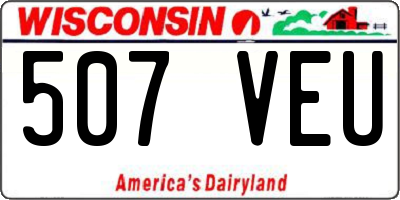 WI license plate 507VEU