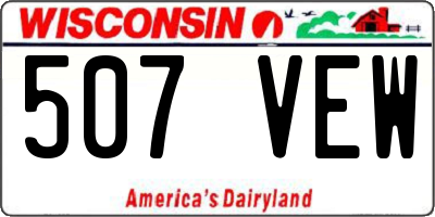 WI license plate 507VEW