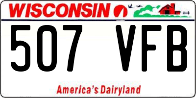 WI license plate 507VFB