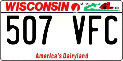 WI license plate 507VFC