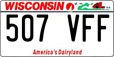 WI license plate 507VFF