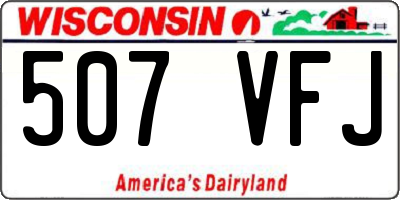 WI license plate 507VFJ