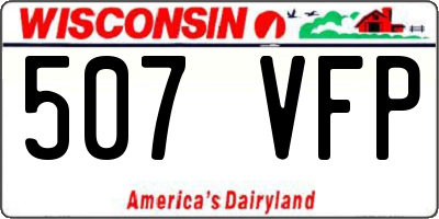 WI license plate 507VFP