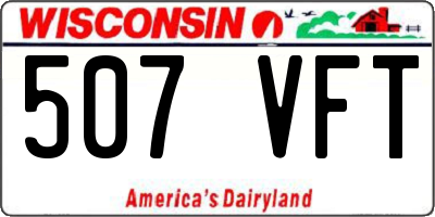 WI license plate 507VFT