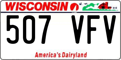 WI license plate 507VFV