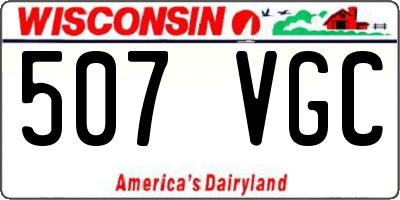 WI license plate 507VGC