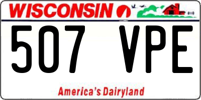 WI license plate 507VPE