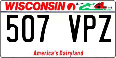 WI license plate 507VPZ