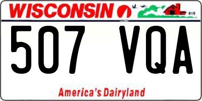 WI license plate 507VQA
