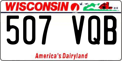 WI license plate 507VQB