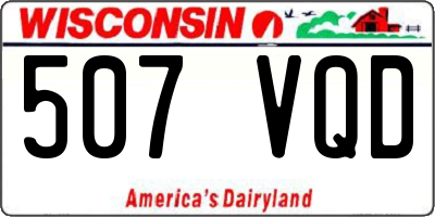 WI license plate 507VQD