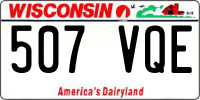 WI license plate 507VQE