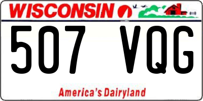 WI license plate 507VQG