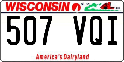 WI license plate 507VQI