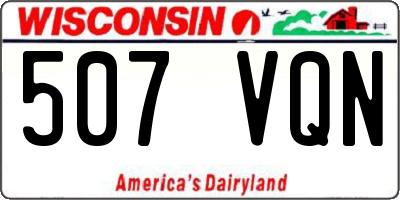 WI license plate 507VQN