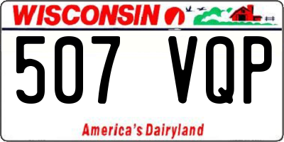 WI license plate 507VQP