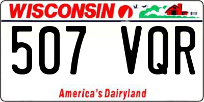 WI license plate 507VQR