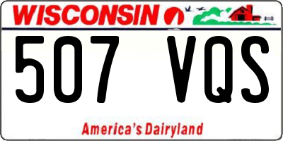 WI license plate 507VQS
