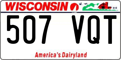 WI license plate 507VQT